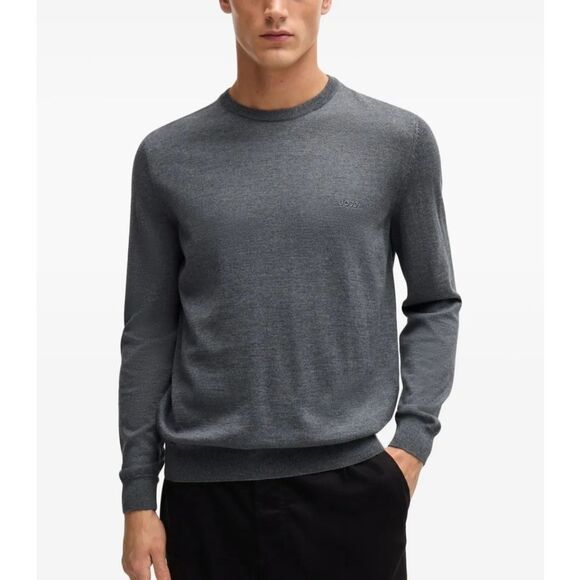 Hugo Boss Gray Crewneck Sweater Modern Fit - Picture 1 of 11